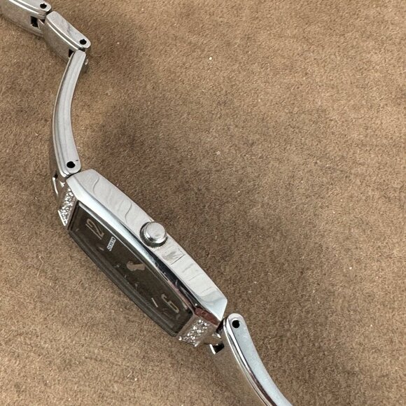 Vintage Diamond Seiko Curved Parallelogram Shaped Watch main image 8